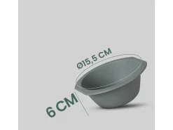 ProHome Geschirr|Gefrierschränke<Kunststoff Schüssel BPA Frei 1,55 x 6 cm Grün 8er Pack