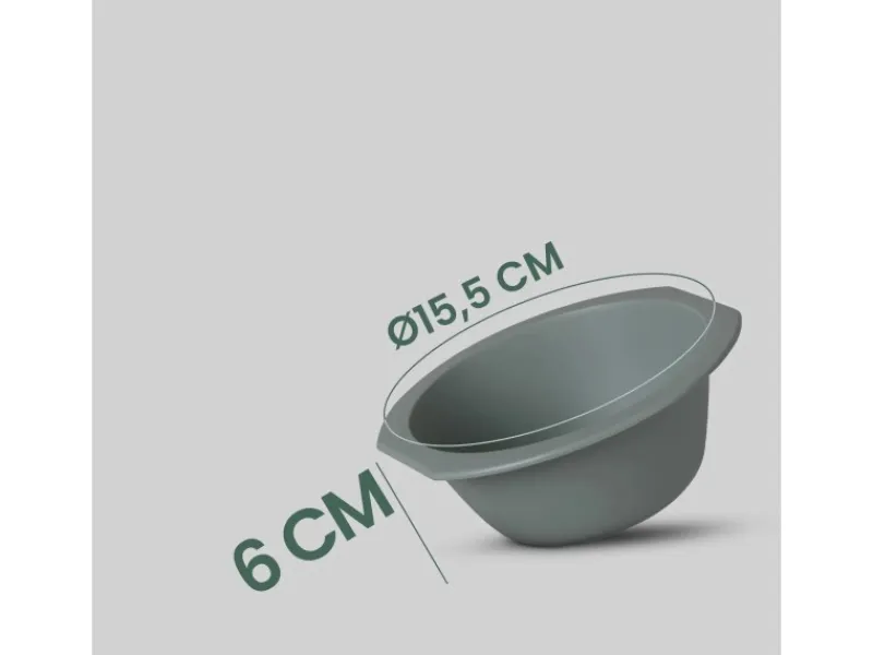 Online ProHome Kunststoff Schüssel BPA Frei 1,55 x 6 cm Grün 16er Pack