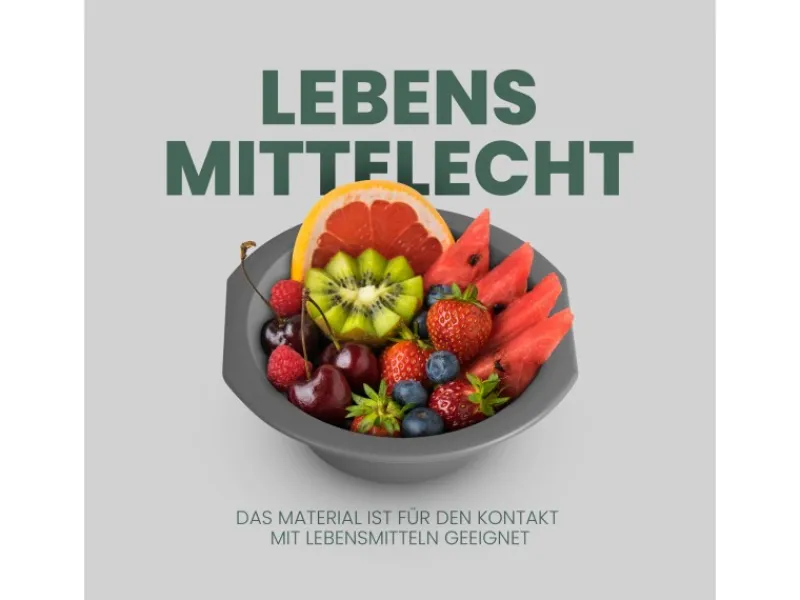 Clearance ProHome Kunststoff Schüssel BPA Frei 1,55 x 6 cm Grau 4er Pack