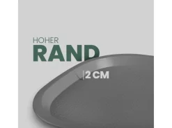 ProHome Kunststoff Tablett BPA Frei 377 x 277 cm Grau 4er Pack< Geschirr