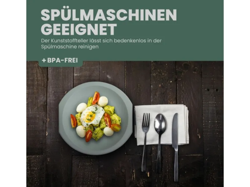 Best ProHome Kunststoff Tablett BPA Frei 377 x 277 cm Grün