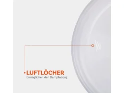 ProHome Geschirr<Mikrowellenabdeckhaube Transparent 26 x 7 cm