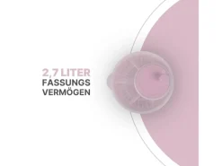 Outlet ProHome Salatschleuder 2,7 Liter Ø20 cm Rosa