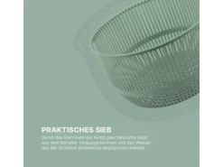 ProHome Pfannen<Salatschleuder 4 Liter Ø25 cm Grün