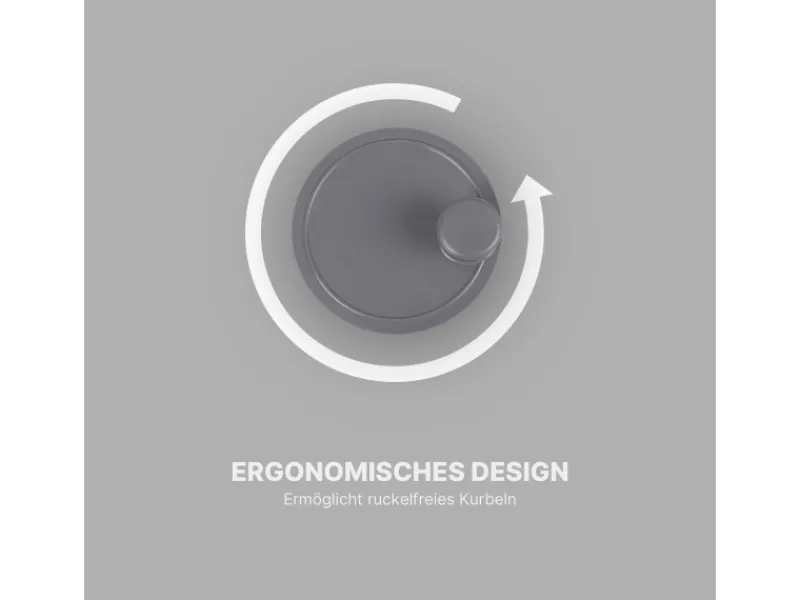 Discount ProHome Salatschleuder 4 Liter Ø25 cm Grau