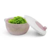 ProHome Pfannen|Vorratsbehälter<Salatschleuder 4 Liter Ø25 cm Rosa