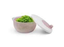 ProHome Pfannen|Vorratsbehälter<Salatschleuder 4 Liter Ø25 cm Rosa