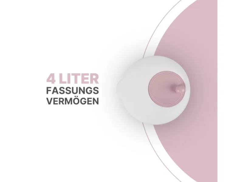 ProHome Pfannen|Vorratsbehälter<Salatschleuder 4 Liter Ø25 cm Rosa