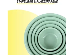 ProHome Vorratsbehälter|Vorratsdosen<Schüssel 5er Set Grün