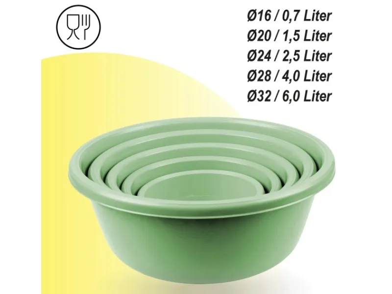 ProHome Vorratsbehälter|Vorratsdosen<Schüssel 5er Set Grün