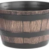PROREGAL Töpfe<Blumentopf Holz-effekt, 39x28cm, Gold