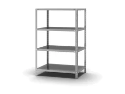 PROREGAL Edelstahlregal Schraubsystem HxBxT 150 x 100 x 60 cm 4 Ebenen Fachlast 200 kg Edelstahl Fachbodenregal< Küchenregale