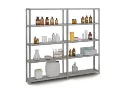 PROREGAL Edelstahlregal Schraubsystem HxBxT 150 x 100 x 60 cm 4 Ebenen Fachlast 200 kg Edelstahl Fachbodenregal< Küchenregale