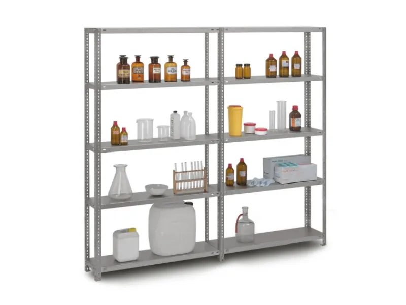 PROREGAL Edelstahlregal Schraubsystem HxBxT 150 x 100 x 60 cm 4 Ebenen Fachlast 200 kg Edelstahl Fachbodenregal< Küchenregale
