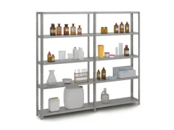 PROREGAL Edelstahlregal Schraubsystem HxBxT 150 x 100 x 50 cm 4 Ebenen Fachlast 200 kg Edelstahl Fachbodenregal< Küchenregale