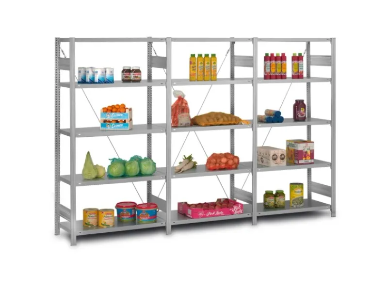 Online PROREGAL Edelstahlregal Stecksystem T-Profil HxBxT 175 x 100 x 60 cm 4 Ebenen Geschlitzter Fachboden Fachlast 150 kg Edelstahl Fachbodenregal