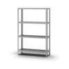 Online PROREGAL Edelstahlregal Schraubsystem HxBxT 150 x 100 x 30 cm 4 Ebenen Fachlast 200 kg Edelstahl Fachbodenregal