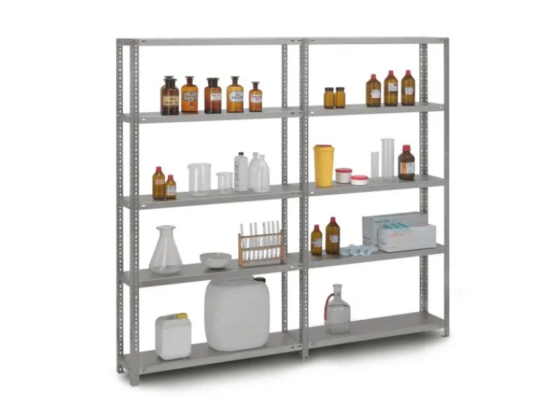 PROREGAL Edelstahlregal Schraubsystem HxBxT 150 x 100 x 80 cm 4 Ebenen Fachlast 200 kg Edelstahl Fachbodenregal< Küchenregale