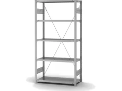 Hot PROREGAL Edelstahlregal Stecksystem T-Profil HxBxT 200 x 100 x 40 cm 5 Ebenen Fachlast 200 kg Edelstahl Fachbodenregal