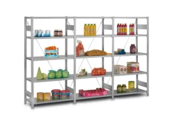 PROREGAL Edelstahlregal Stecksystem T-Profil HxBxT 200 x 100 x 30 cm 5 Ebenen Geschlitzter Fachboden Fachlast 150 kg Edelstahl Fachbodenregal< Kühlschränke