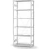 Sale PROREGAL Lebensmittel Fachbodenregal Stecksystem T-Profil Grundregal HxBxT 250 x 100 x 40 cm 6 Ebenen Fachlast 145 kg Hygienische Beschichtung Weiß