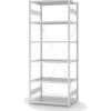 PROREGAL Lebensmittel Fachbodenregal Stecksystem T-Profil Grundregal HxBxT 250 x 100 x 60 cm 6 Ebenen Fachlast 140 kg Hygienische Beschichtung Weiß< Küchenregale