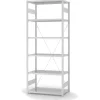 PROREGAL Lebensmittel Fachbodenregal Stecksystem T-Profil Grundregal HxBxT 250 x 100 x 50 cm 6 Ebenen Fachlast 140 kg Hygienische Beschichtung Weiß< Küchenregale