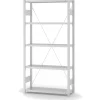 Hot PROREGAL Lebensmittel Fachbodenregal Stecksystem T-Profil Grundregal HxBxT 200 x 100 x 30 cm 5 Ebenen Fachlast 150 kg Hygienische Beschichtung Weiß