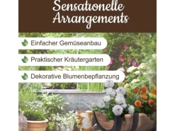 PROREGAL Töpfe<Pflanzenwagen Whiskyfass Maße 41x29x19 cm in Holzoptik auf Rädern für Innen- & Außen, Gartendeko