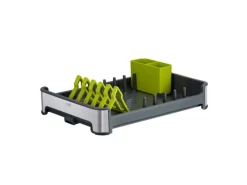 PROREGAL Praktischer Geschirrtrockner Aus Mattem Edelstahl & Kunststoff HxBxT 13 x 31 x 44,7cm< Abtropfgestelle