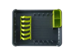 PROREGAL Praktischer Geschirrtrockner Aus Mattem Edelstahl & Kunststoff HxBxT 13 x 31 x 44,7cm< Abtropfgestelle