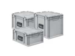 PROREGAL Gefrierschränke<Spar Set 8x Eurobox Nextgen Portable HxBxT 335 x 30 x 40 cm 30 Liter Eurobehälter Transportbox Transportbehälter Stapelbehälter