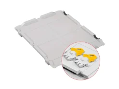 PROREGAL Spar Set 5x Eurobox Nextgen Color Mit Scharnierdeckel & Schiebeschnappverschlüsse HxBxT 32 x 40 x 60 cm Griffe Gelb Verstärkter Boden Grau-Gelb