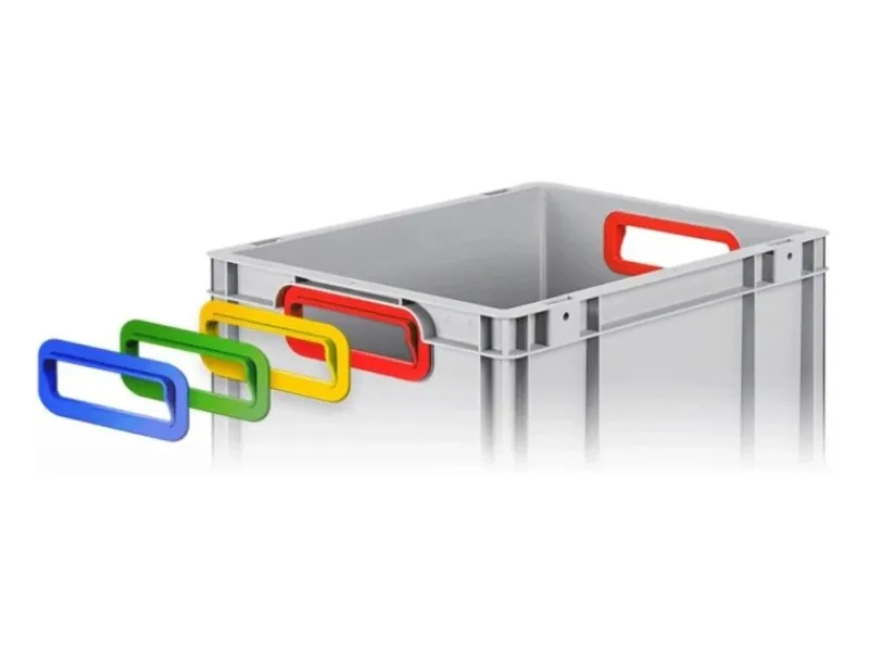 PROREGAL Spar Set 5x Eurobox Nextgen Color Mit Scharnierdeckel & Schiebeschnappverschlüssen HxBxT 12 x 30 x 40 cm Griffe Rot Offen Glatter Boden< Gefrierschränke