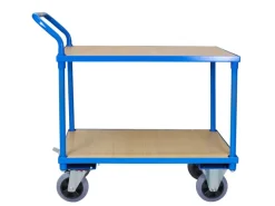 New PROREGAL Tischwagen Pro mit 2 Etagen HxBxT 95 x 50 x 97 cm Traglast 400 kg Lichtblau