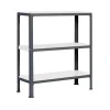 Sale PROREGAL Wohnregal Living Koala Metal mit 3 Fachböden HxBxT 90 x 80 x 30 cm Fachlast 150 kg Anthrazit/Weiß