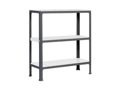 Sale PROREGAL Wohnregal Living Koala Metal mit 3 Fachböden HxBxT 90 x 80 x 30 cm Fachlast 150 kg Anthrazit/Weiß