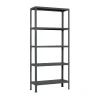 PROREGAL Küchenregale<Wohnregal Living Koala Metal mit 5 Fachböden HxBxT 180 x 80 x 30 cm Fachlast 150 kg Anthrazit/Anthrazit