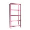 PROREGAL Wohnregal Living Koala Wood mit 5 Fachböden HxBxT 180 x 100 x 30 cm Fachlast 150 kg Rosa/Weiß< Küchenregale