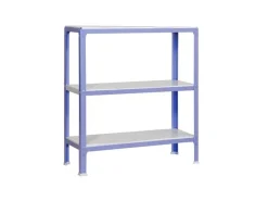 PROREGAL Wohnregal Living Koala Metal mit 3 Fachböden HxBxT 90 x 80 x 30 cm Fachlast 150 kg Lila/Weiß< Küchenregale