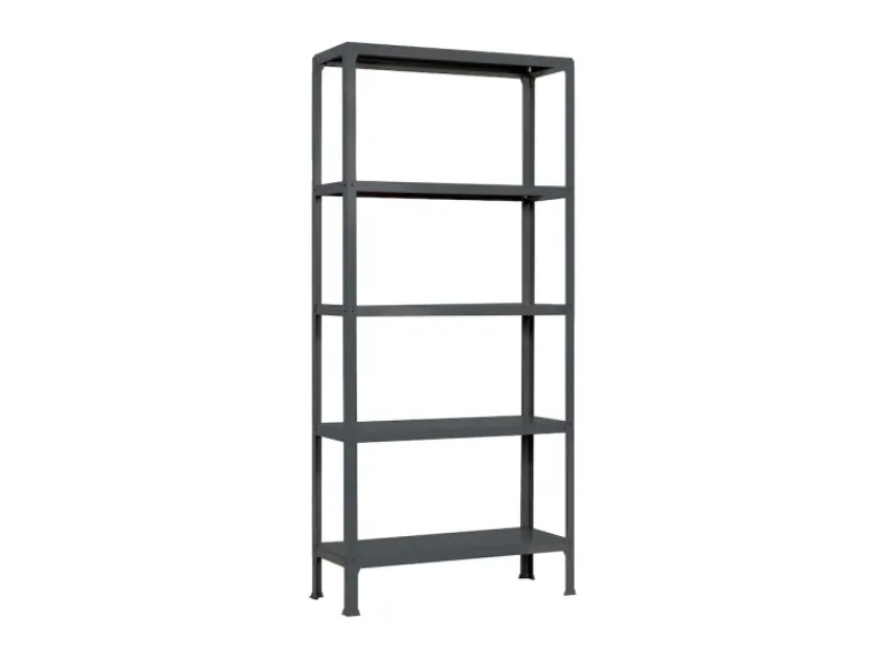 PROREGAL Wohnregal Living Koala Metal mit 5 Fachböden HxBxT 180 x 100 x 30 cm Fachlast 150 kg Anthrazit/Anthrazit< Küchenregale