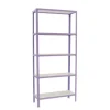 Best PROREGAL Wohnregal Living Koala Wood mit 5 Fachböden HxBxT 180 x 80 x 30 cm Fachlast 150 kg Lila/Weiß