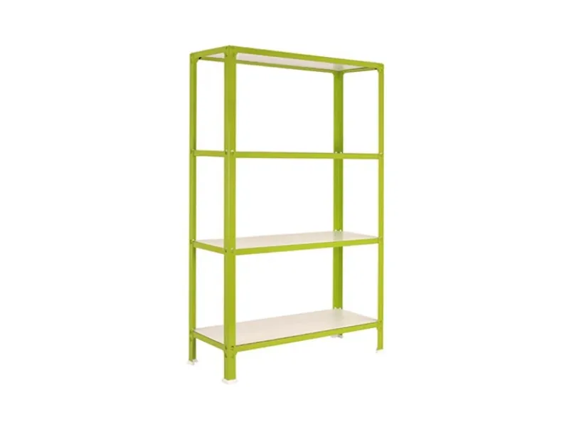 PROREGAL Wohnregal Living Koala Wood mit 4 Fachböden HxBxT 160 x 100 x 30 cm Fachlast 150 kg Grün/Weiß< Küchenregale