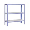 Discount PROREGAL Wohnregal Living Koala Metal mit 3 Fachböden HxBxT 90 x 80 x 40 cm Fachlast 150 kg Lila/Weiß