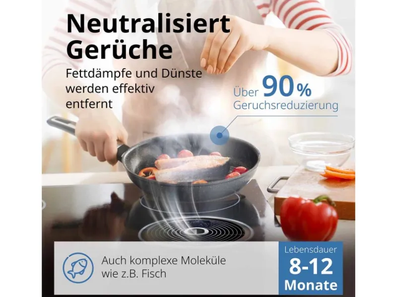 Unterbauhauben|Dunstabzugshauben-Filter<PURERO Aktivkohlefilter für Miele DKF 35-P Active Air Clean Filter