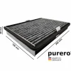 Outlet PURERO Aktivkohlefilter für Miele DKF 36-P Active Air Clean Filter