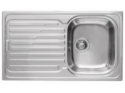 Pyramis Einbauspüle Amaltia 86 cm x 50 cm 1B 1D Edelstahl poliert< Edelstahlspülen