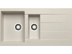 Pyramis Küchenspüle Athlos (100x50) 1 1/2B 1D, Pyragranite Beige< Granitspülen