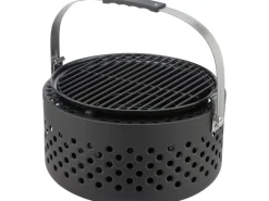 Raucharmer Holzkohlegrill Ø 37,3 x 37 cm inkl. Bambus-Schneidebrett< Schneidebretter