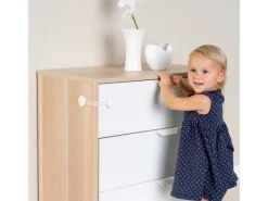 Reer Multi-Sicherung für kindersicheres Verschließen von Schränken - Weiß< Kühlschränke